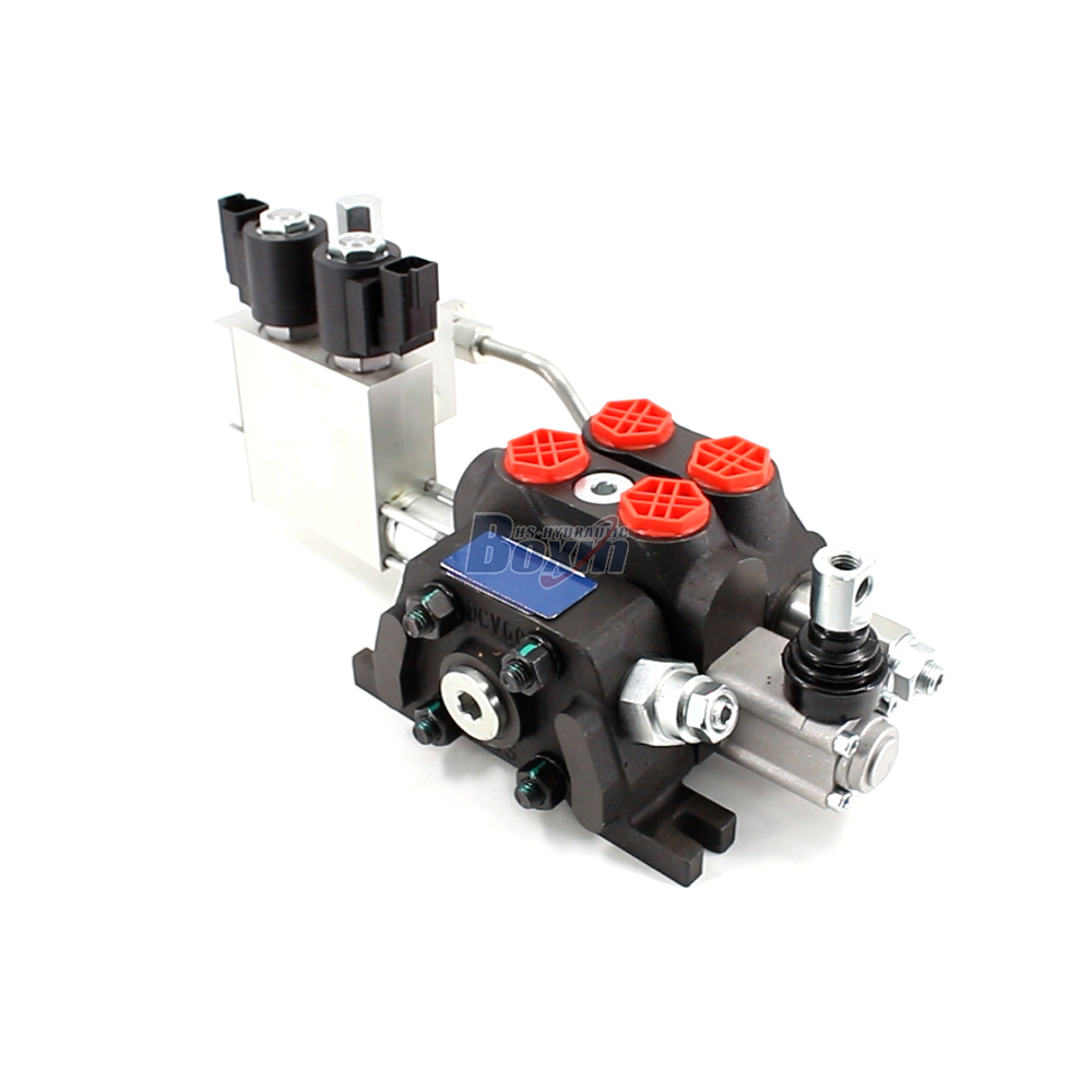 DCV60 Elektrohydraulický 1 cívka Sekční směrový ventil