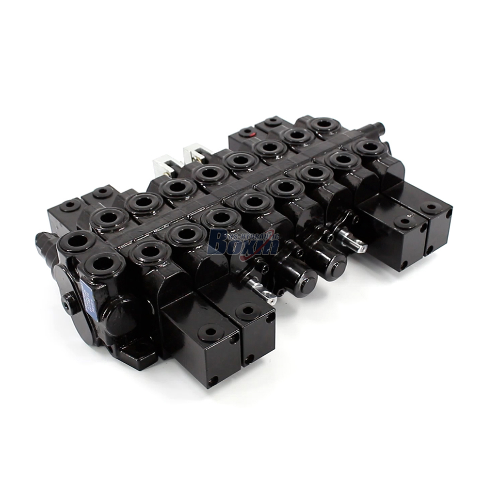 HSW50 Hydraulické a manuální 8 cívek Monoblokový směrový ventil