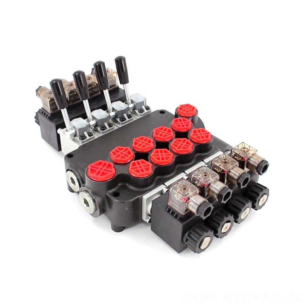 P40-S Solenoidový Šoupátko 4 Monoblokový směrový ventil image