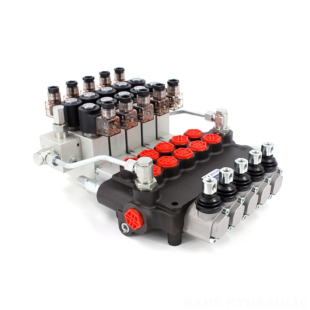 P80 Elektrohydraulický Šoupátko 5 Monoblokový směrový ventil image