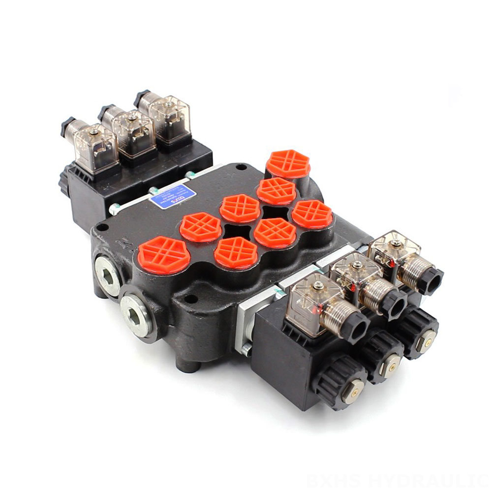 P80 Solenoidový Šoupátko 3 Monoblockový směrový ventil image