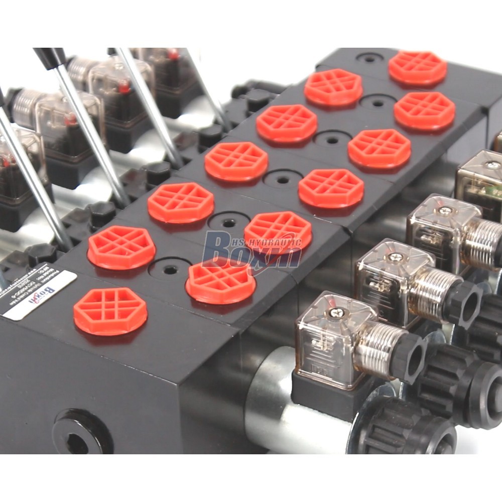 Solenoid Operated 5 Spool Sectional Directional Control Valve detail image