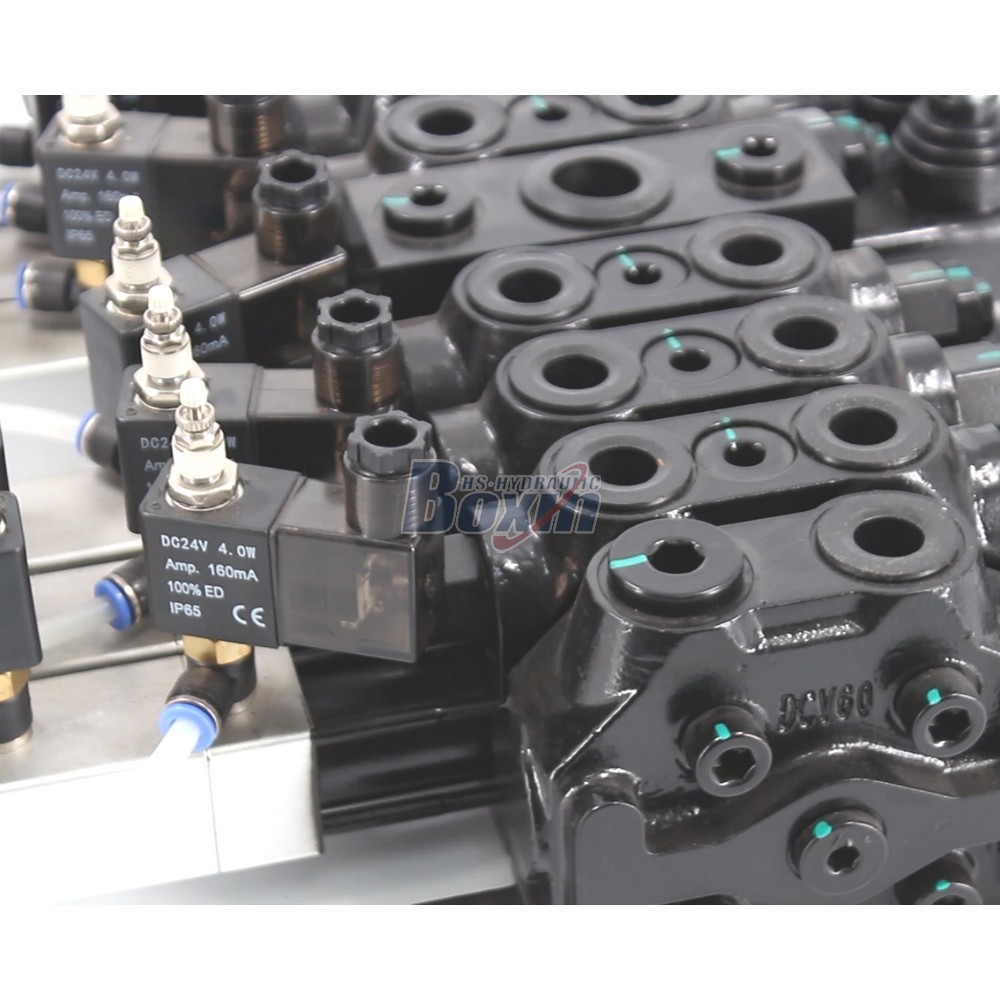DCV60 Electro-pneumatic 6 Spool Sectional Directional Valve detail image