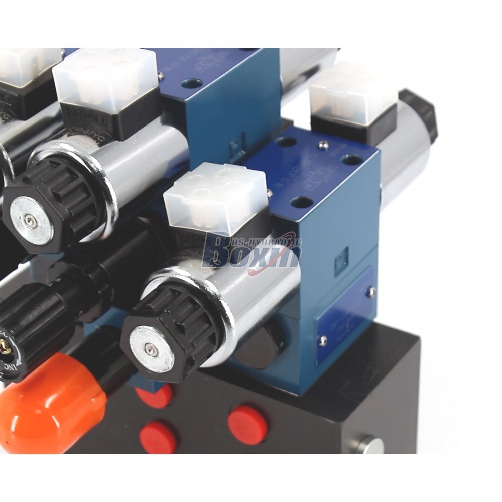 High Precision HSBS06 3 Spool Solenoid Operated Directional Valve detail image