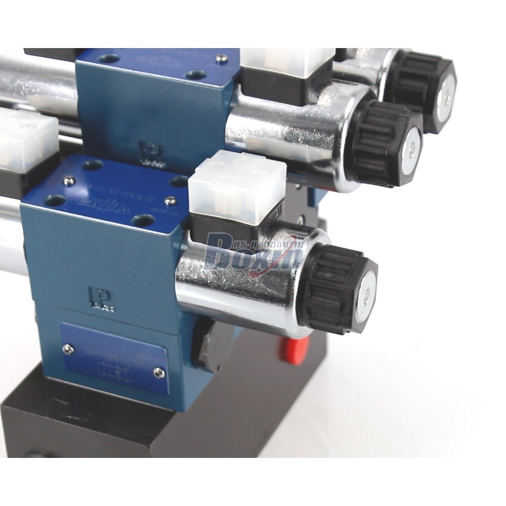 Industrial Grade HSBS06 Solenoid 3 Spool Control Valve Unit detail image