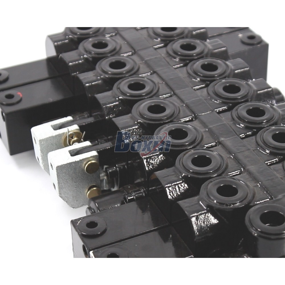 8 Spool Hydraulic Directional Control Valve HSW50 Manual Override detail image