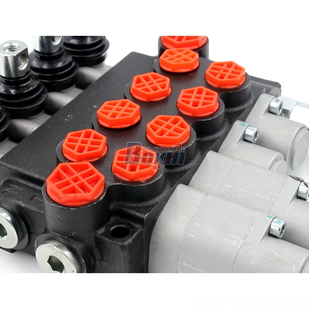 4-Spool Monoblock Directional Valve - P40-G12-G38-2OT-2QTW | Wholesale & OEM detail image