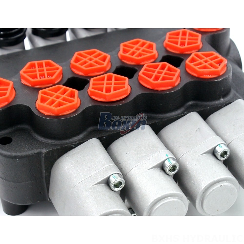 P80-G12-G34-OT Manual 4 Spool Monoblock Directional Valve: Manufacturer & Global Supplier detail image