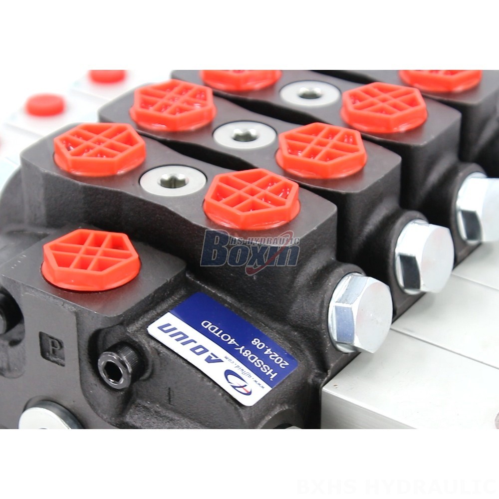 SD8 Hydraulic 4 Spool Sectional Directional Valve - Factory Direct detail image