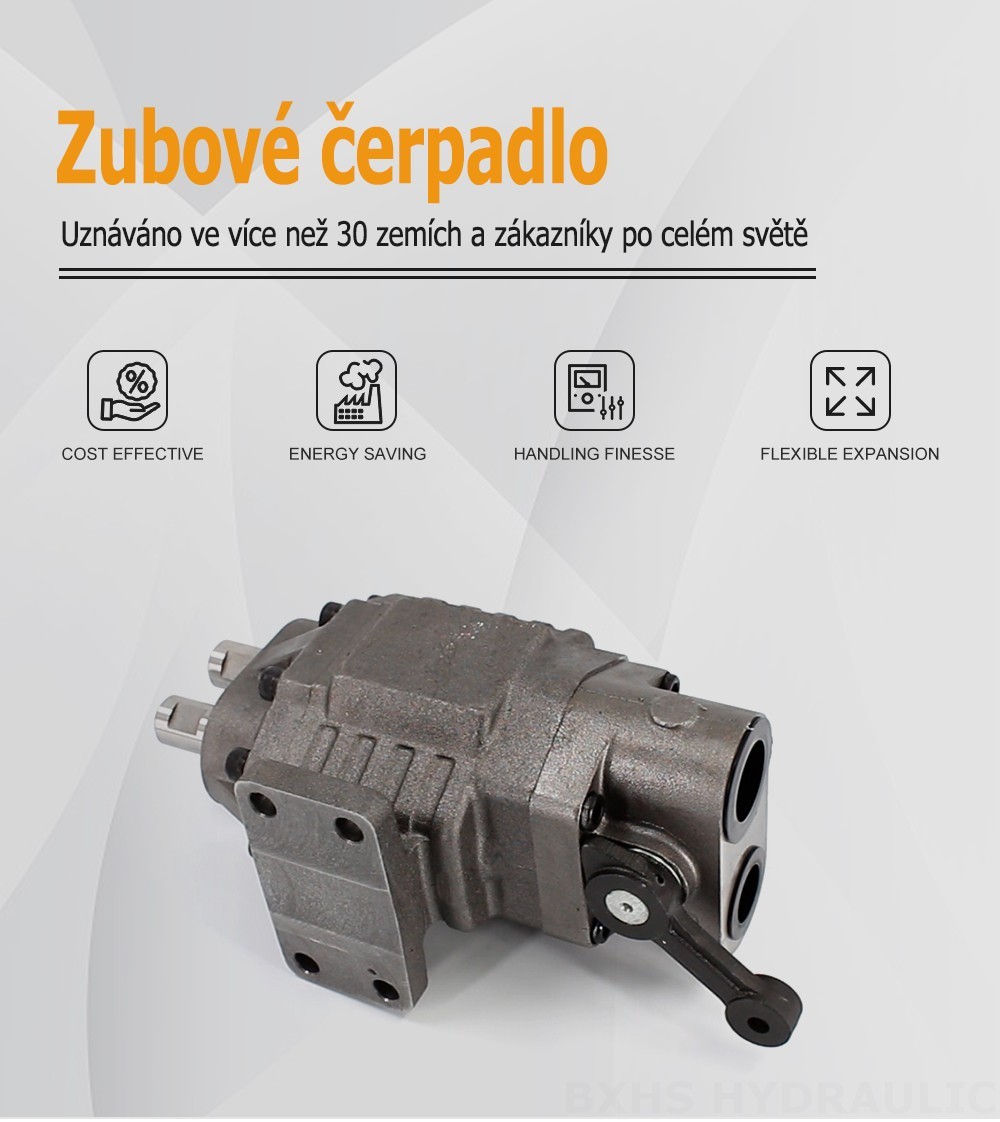 BF110M 110 cm³/ot. 20 MP (2900 psi) Hydraulické čerpadlo s ozubenými koly