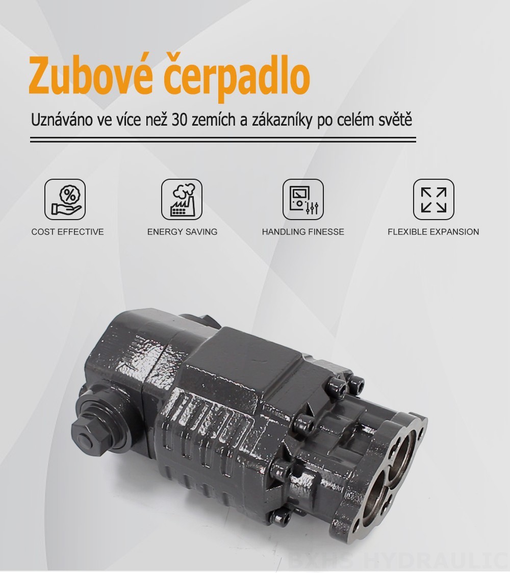 BF82A 80 cc/otáčku 20 MP (2900 psi) Hydraulické čerpadlo s ozubenými koly