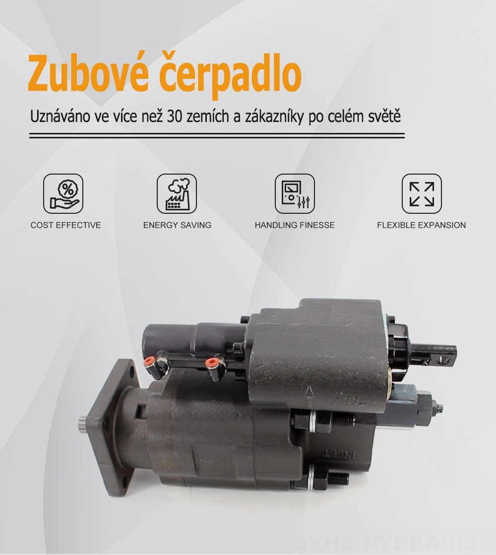 C102 112 cm³/ot. Hydraulické čerpadlo s ozubenými koly