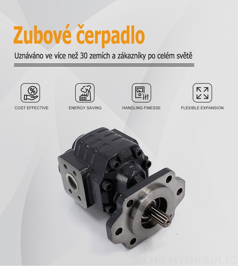 CBHC-2082 82 cm³/ot. 28 MPa (4061 psi) Hydraulické čerpadlo s ozubenými koly