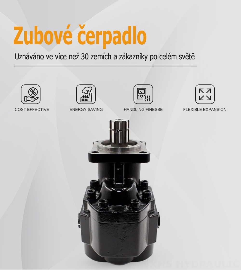 CBHST1-ISO-80 80 cc/otáčku Hydraulické čerpadlo s ozubenými koly