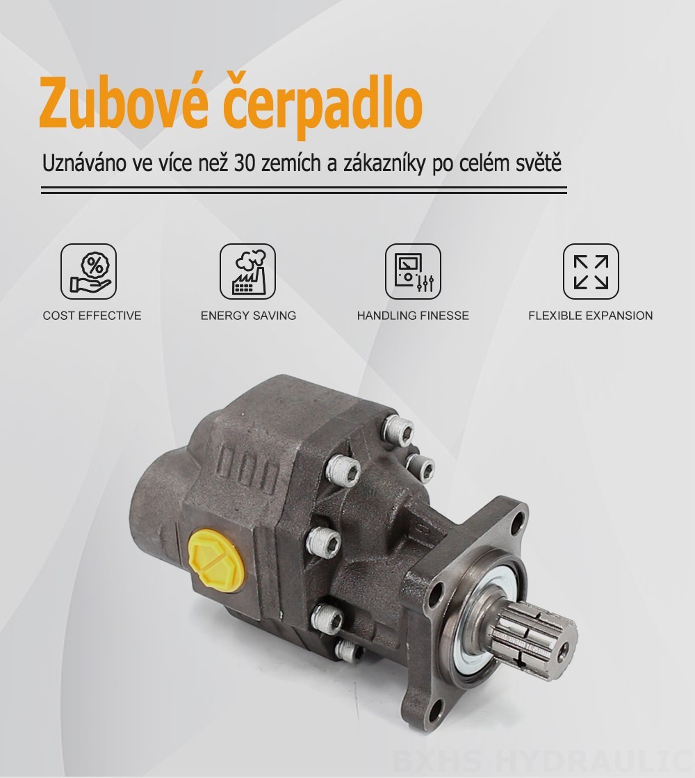 CBHW-ISO-100-Y 100 cc/otáčku 22 MP (3190 psi) Hydraulické čerpadlo s ozubenými koly