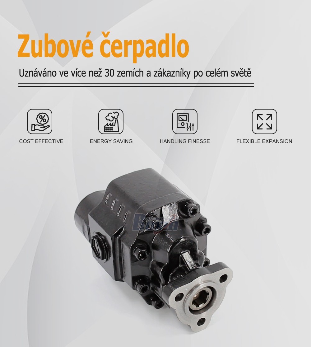 CBHW-UNI-80 80 cm³/ot. 25 MP (3625 psi) Hydraulické čerpadlo s ozubenými koly