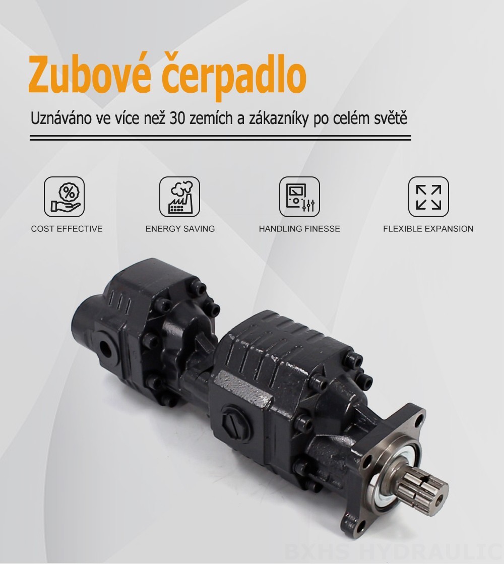 CBSL-2063-2040 63 cc/otáčku 20 MP (2900 psi) Hydraulické čerpadlo s ozubenými koly