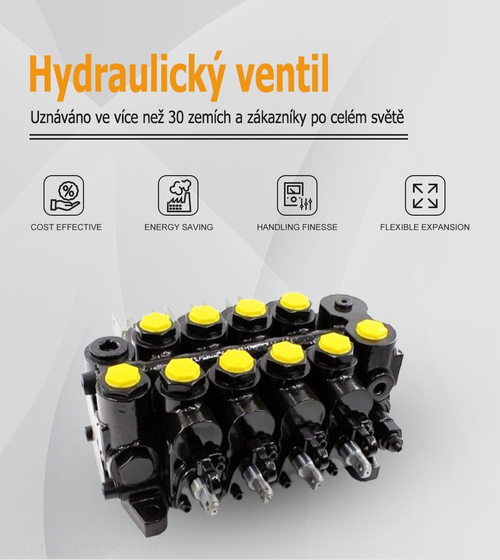 CDBF20 Ruční Šoupátko 4 Hydraulický rozvaděč