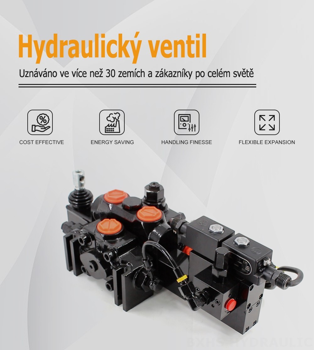 DCV200-FB Elektrohydraulický Šoupátko 1 Sekční směrový ventil