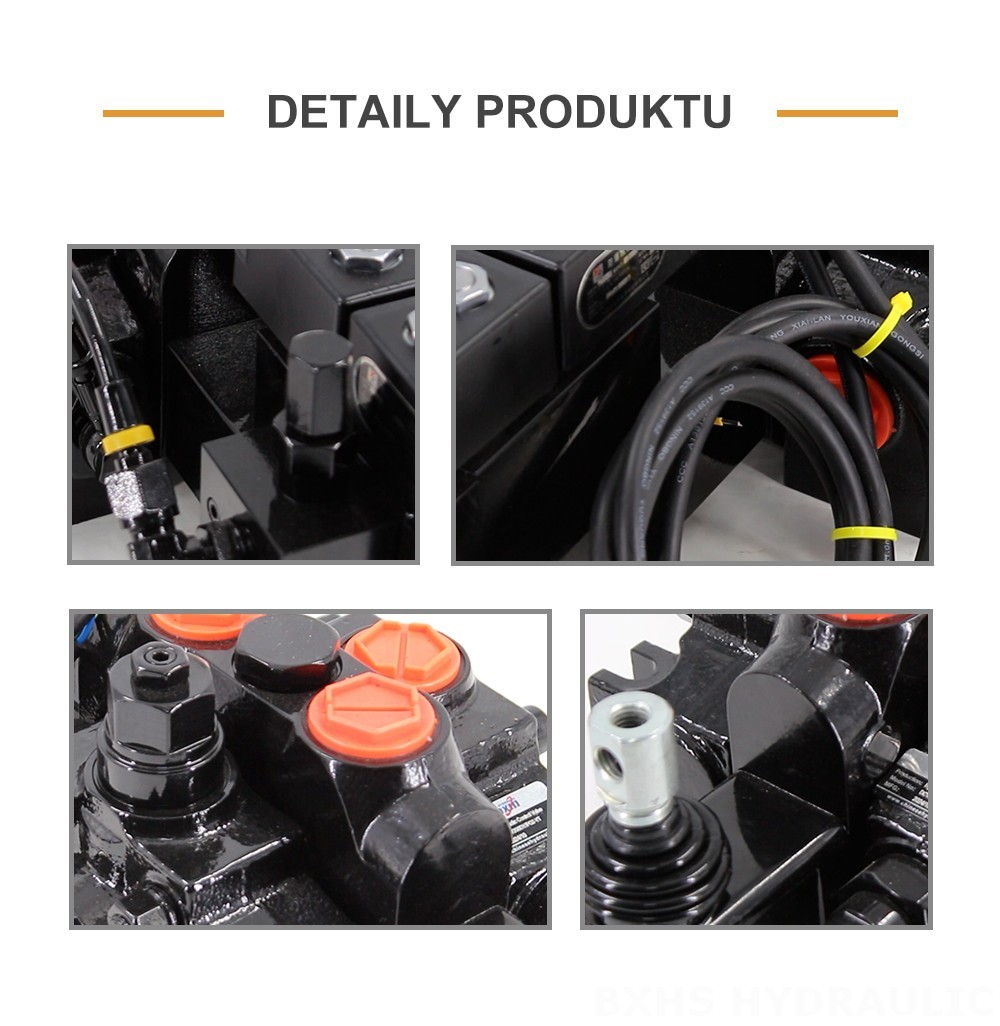 DCV200-FB Elektrohydraulický Šoupátko 1 Sekční směrový ventil