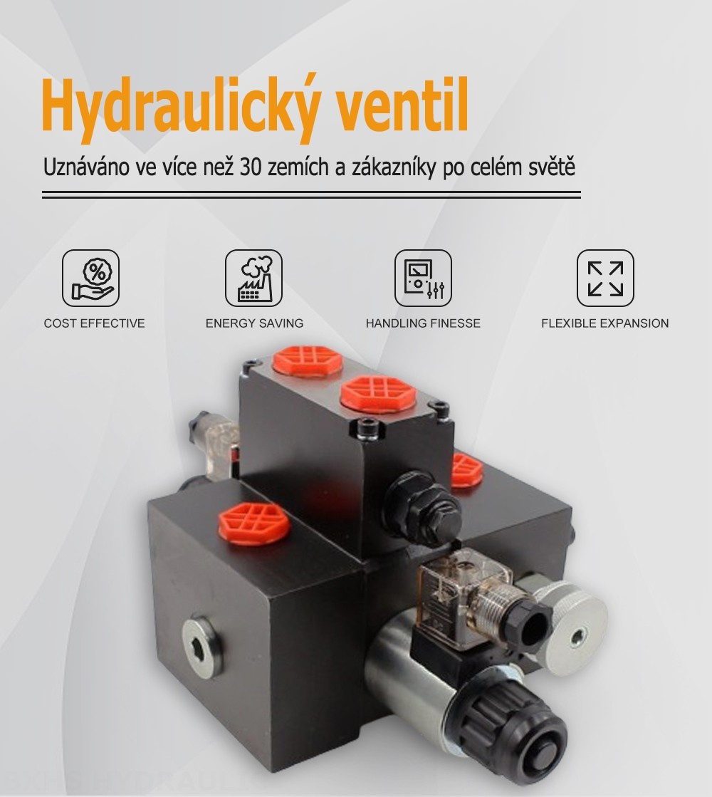 DCV58F Solenoidový Šoupátko 1 Sekční směrový ventil