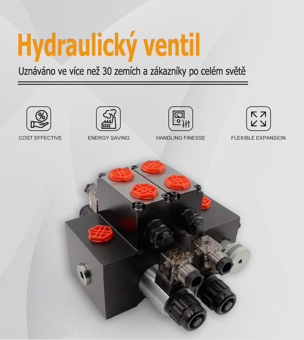 DCV58F Solenoidový Šoupátko 2 Sekční směrový ventil