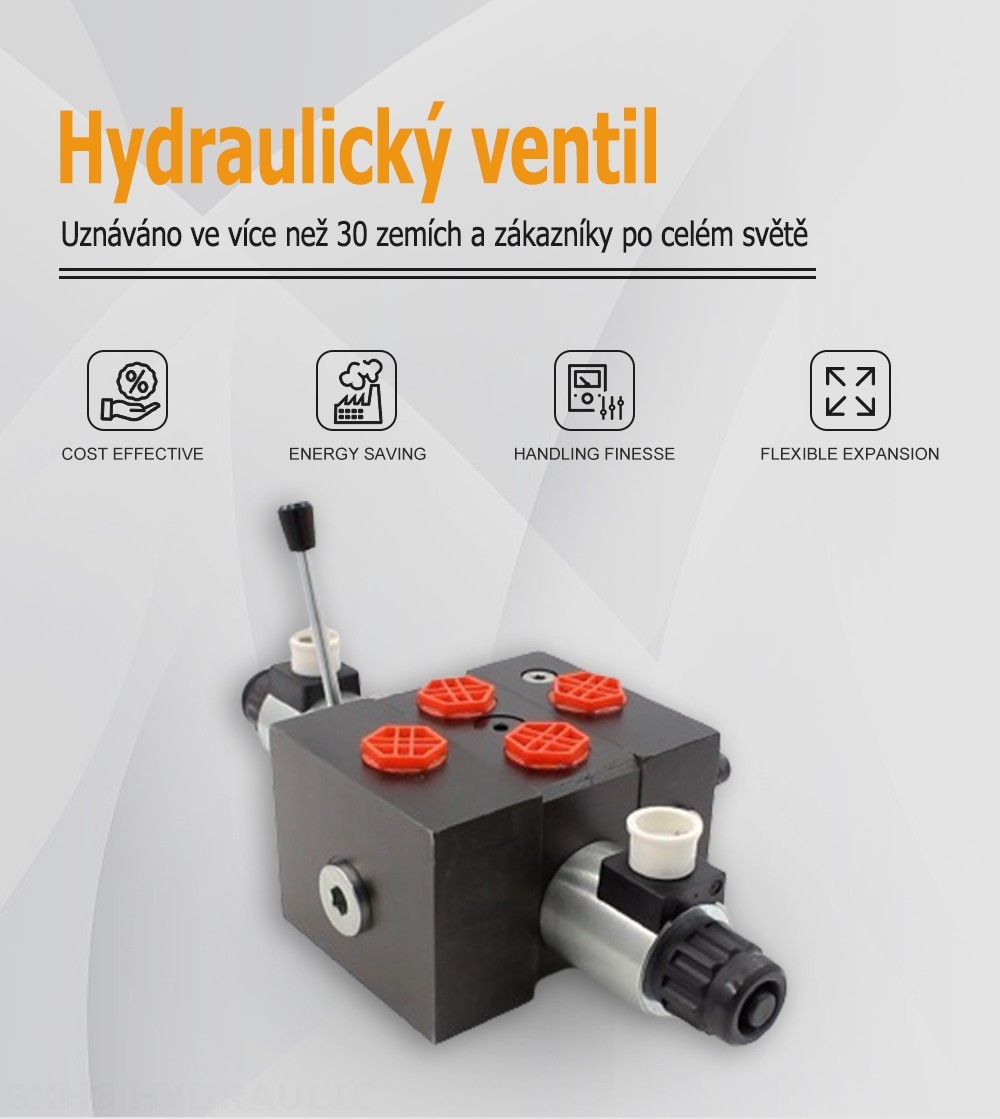 DCV58 Solenoidový Šoupátko 1 Sekční směrový ventil