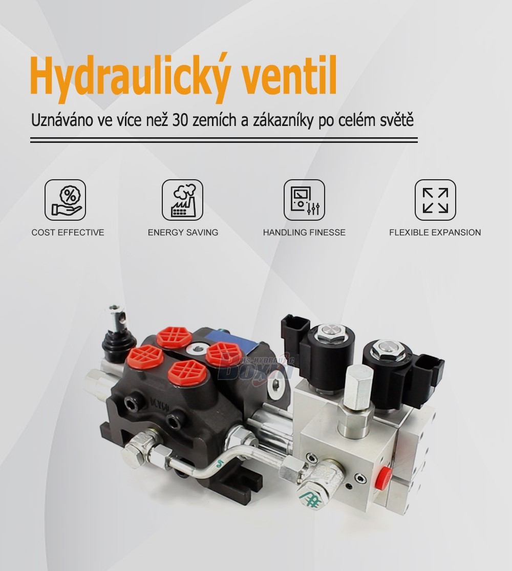 DCV60 Elektrohydraulický 1 cívka Sekční směrový ventil