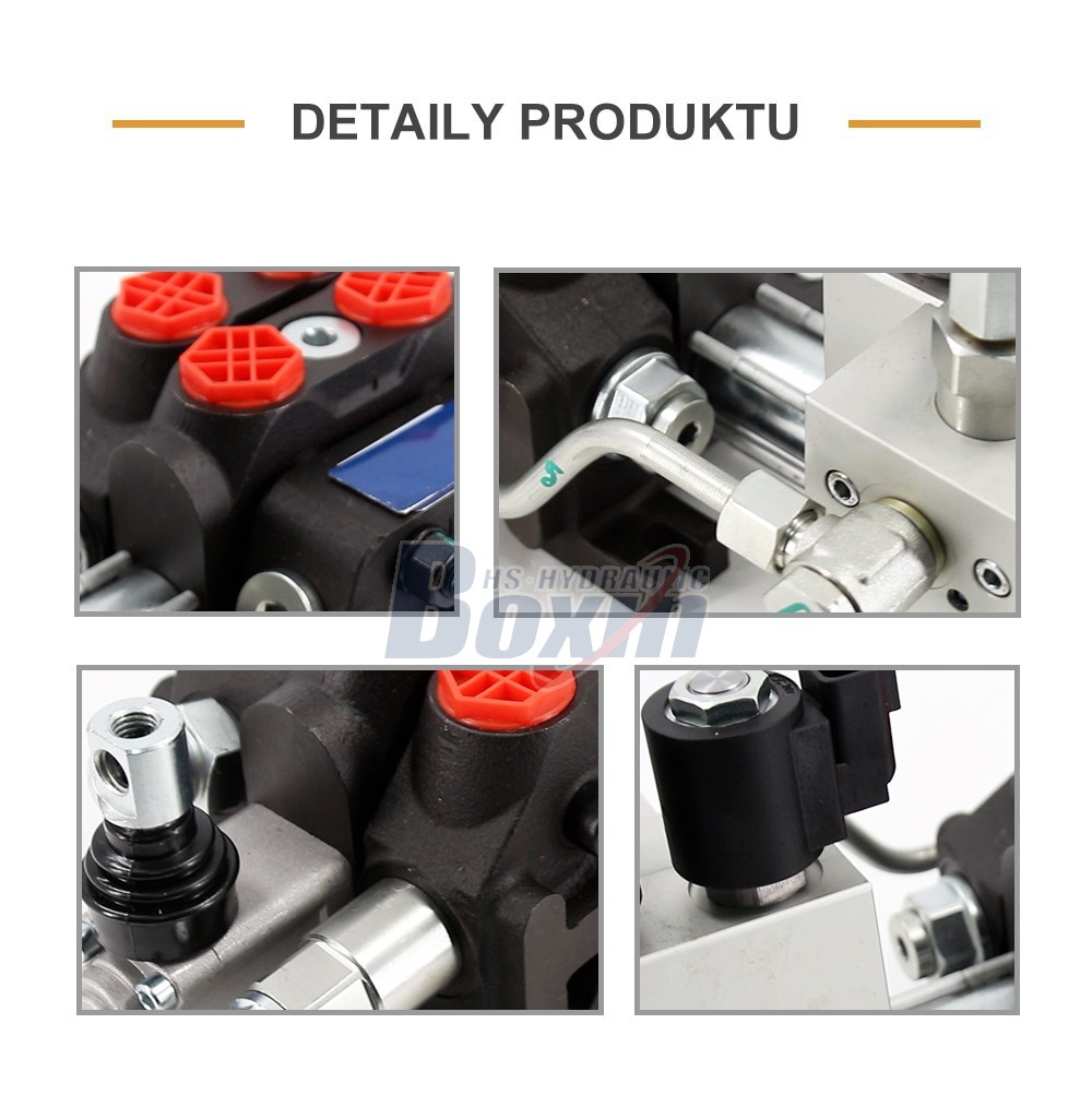 DCV60 Elektrohydraulický 1 cívka Sekční směrový ventil