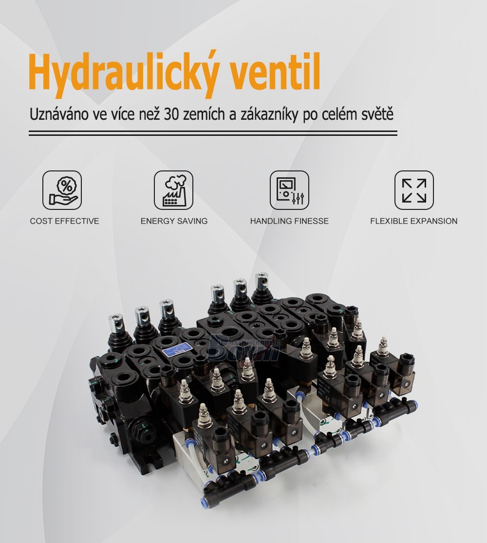 DCV60 Elektropneumatický 6 cívek Sekční směrový ventil