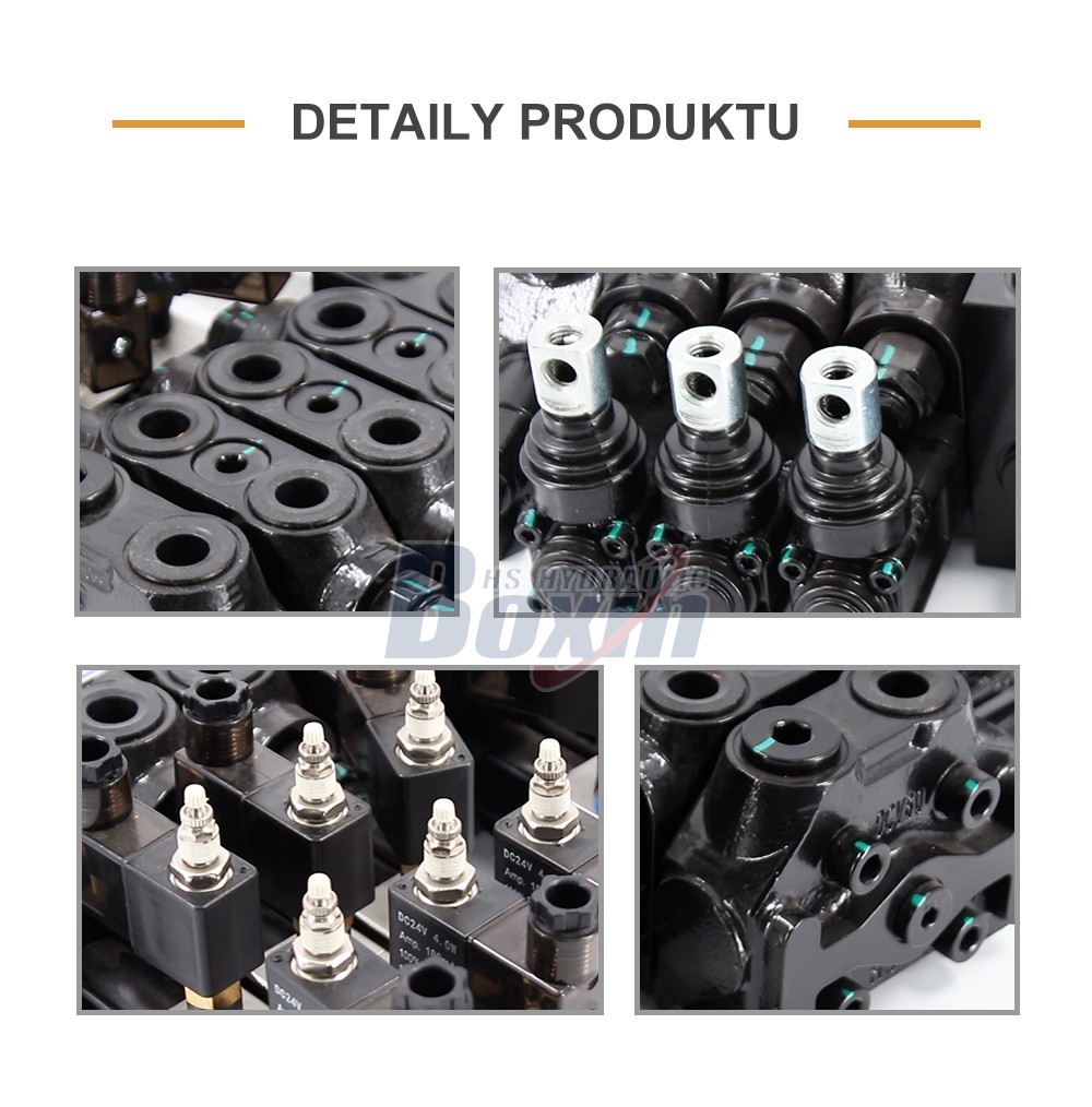 DCV60 Elektropneumatický 6 cívek Sekční směrový ventil