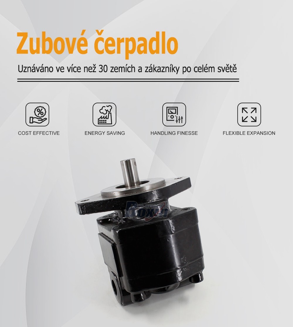 CBHS-FC25 25 cm³/ot. 20 MP (2900 psi) Hydraulické čerpadlo s ozubenými koly