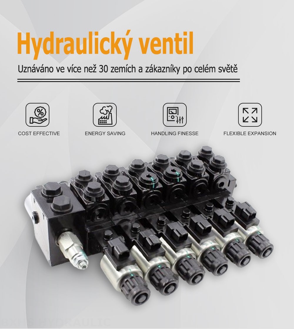 HDCF50 Solenoidový Šoupátko 6 Ovládací ventil solenoidu