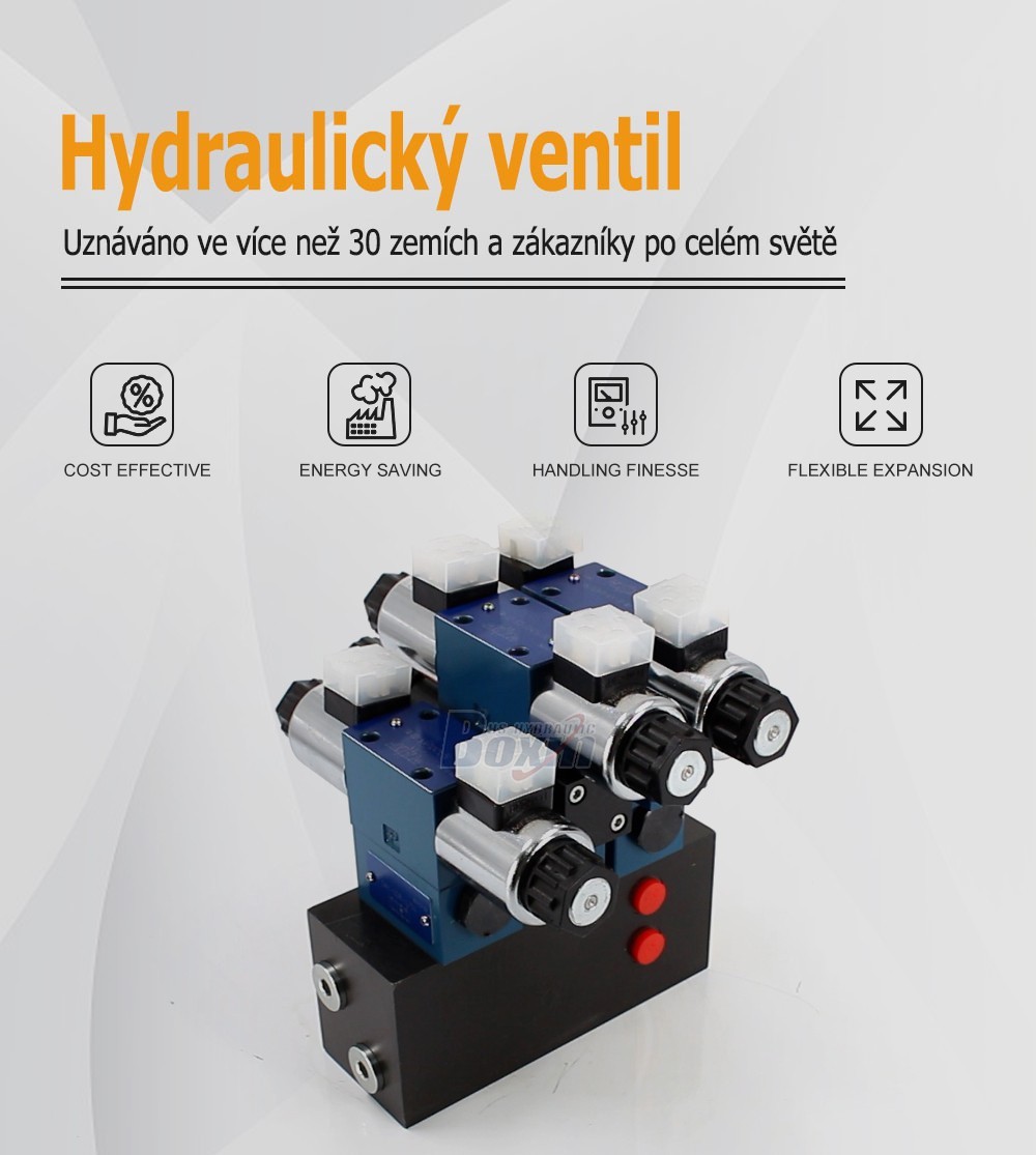 HSBS06-3 Solenoidový 3 cívky Ovládací ventil solenoidu