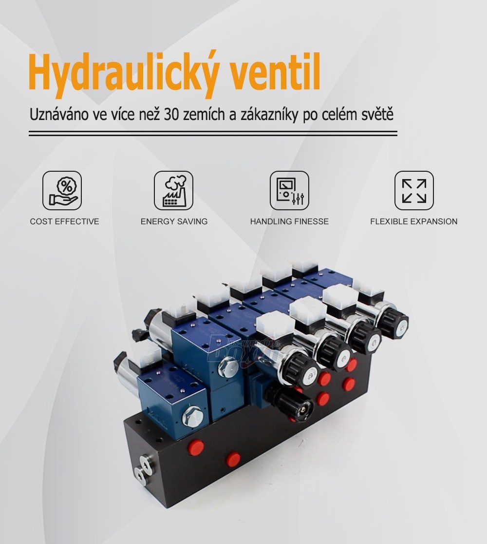 HSBS06-6 Solenoidový 6 cívek Ovládací ventil solenoidu
