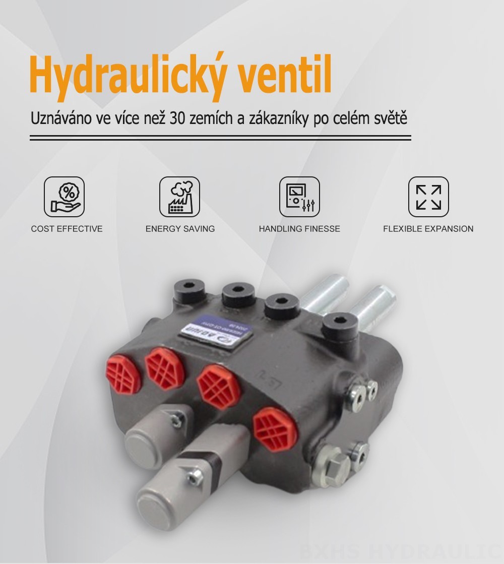 HSDM90B Kabel Šoupátko 2 Monoblokový směrový ventil