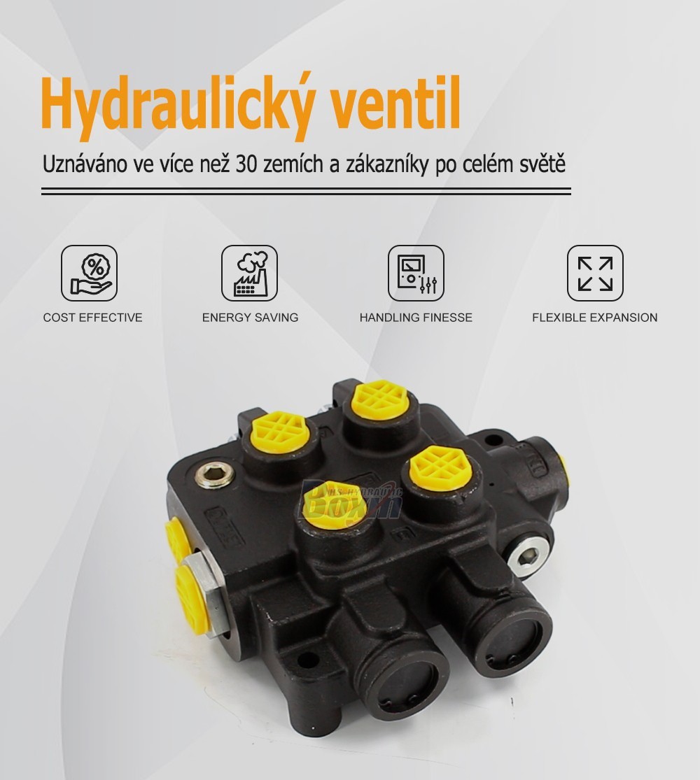 HSSP-2OT-J Ruční 2 cívky Monoblokový směrový ventil