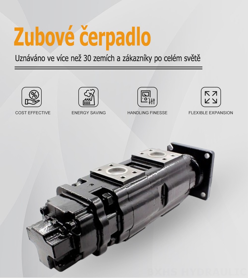 JHP2080-2080-1016 80 cc/otáčku Hydraulické čerpadlo s ozubenými koly