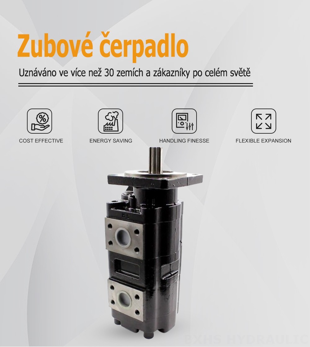 JHP2080-2080 80 cc/otáčku Hydraulické čerpadlo s ozubenými koly