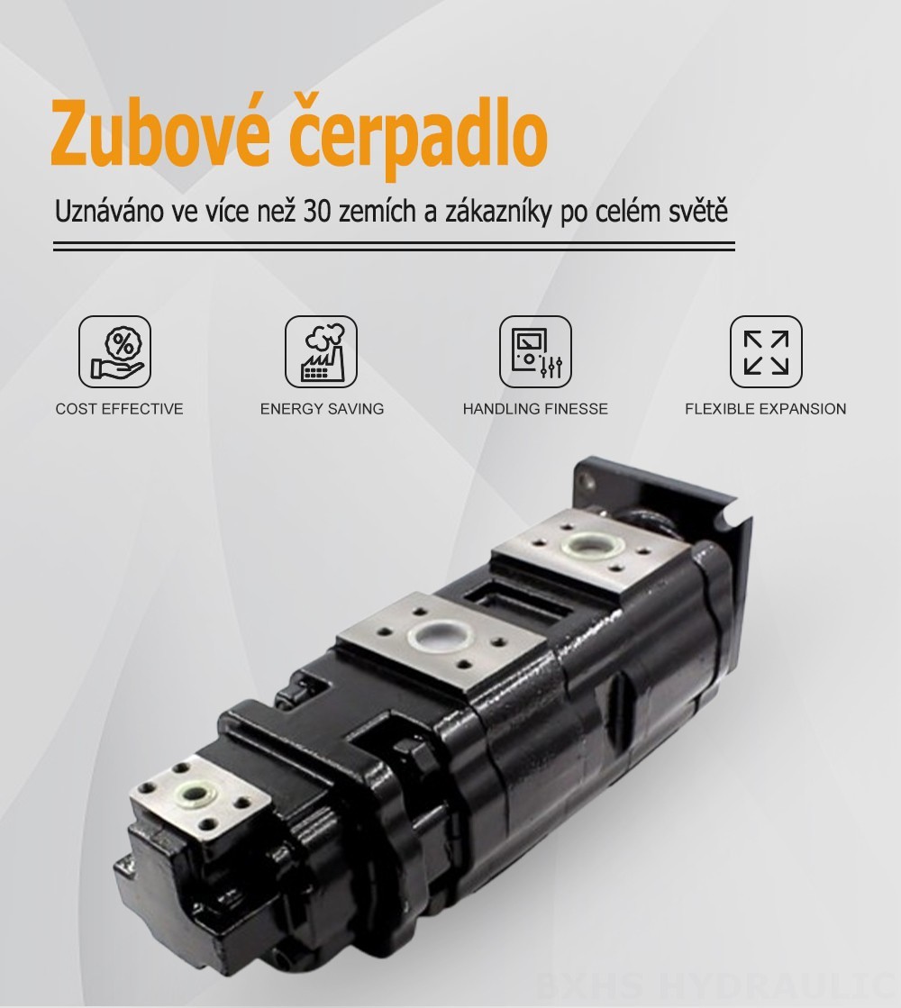JHP2100-2080-1016 100 cc/otáčku Hydraulické čerpadlo s ozubenými koly