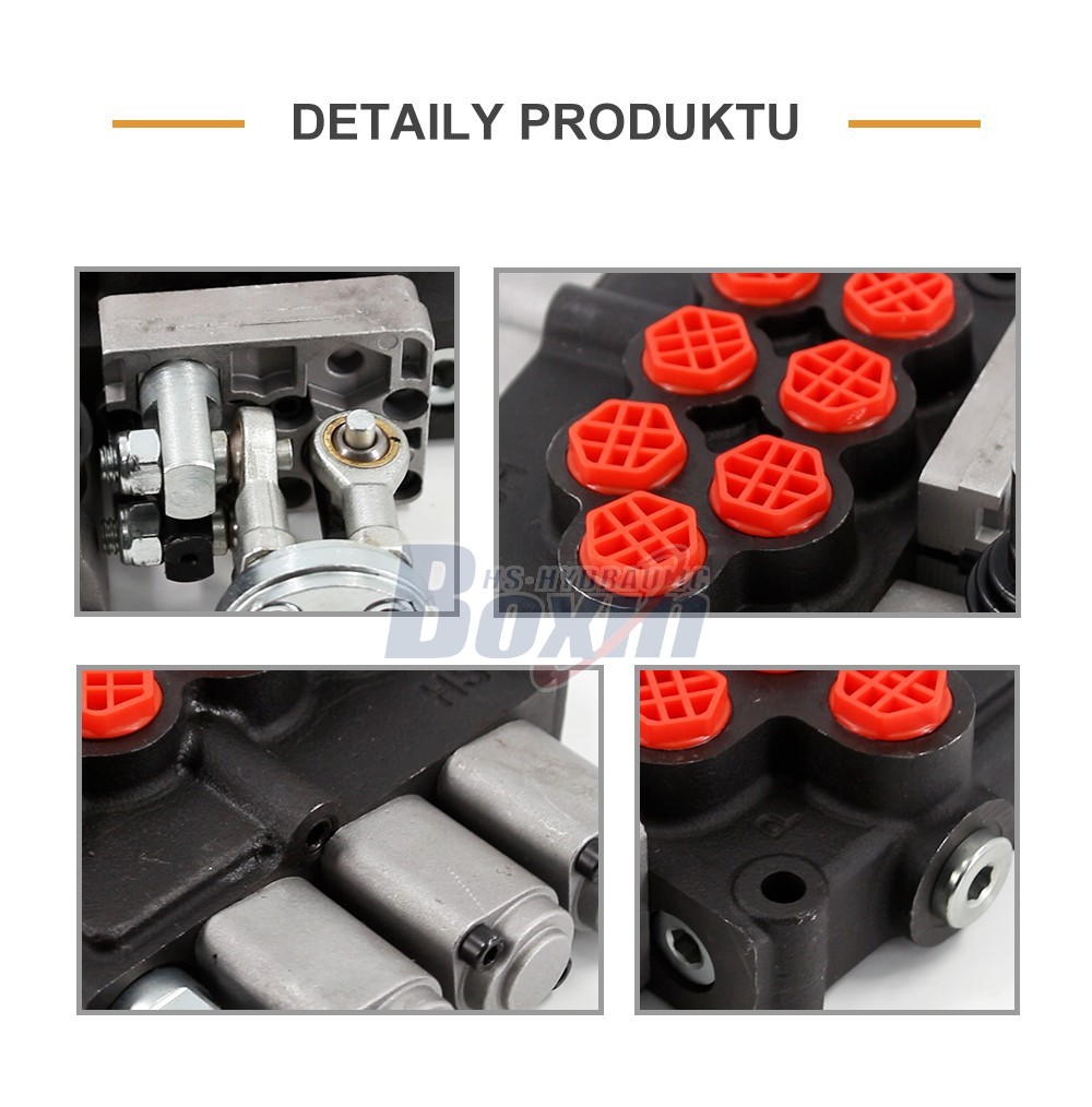 M45 Ruční a joystick 3 cívky Monoblokový směrový ventil