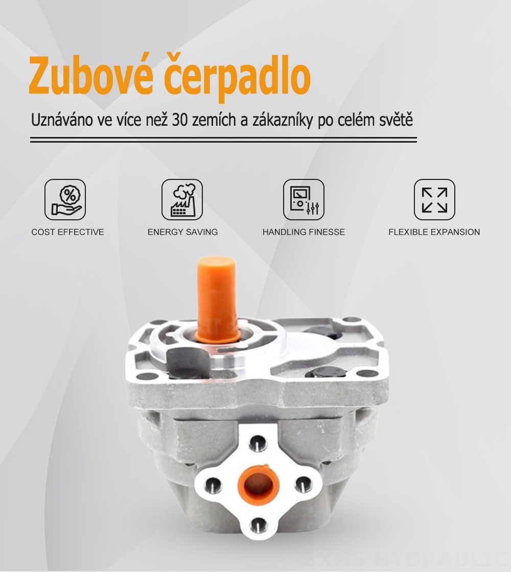 NSH10-M 10 cc/otáčku Hydraulické čerpadlo s ozubenými koly
