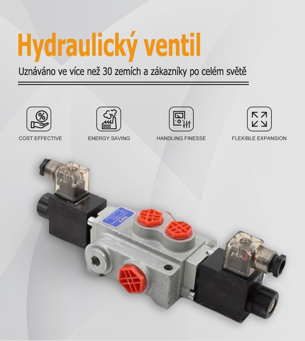 P40-DKL Solenoidový Šoupátko 1 Monoblockový směrový ventil