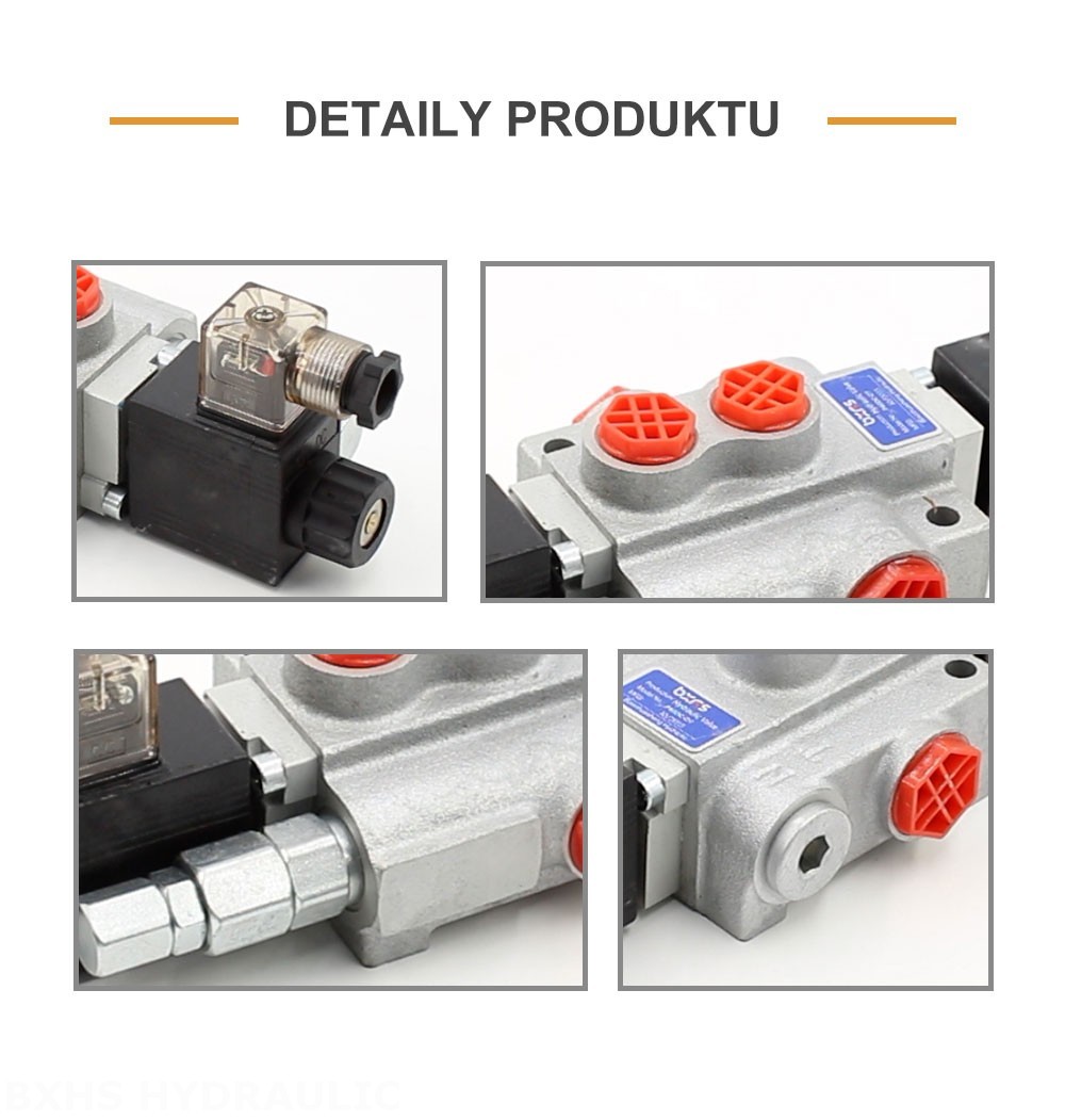 P40-DKL Solenoidový Šoupátko 1 Monoblockový směrový ventil