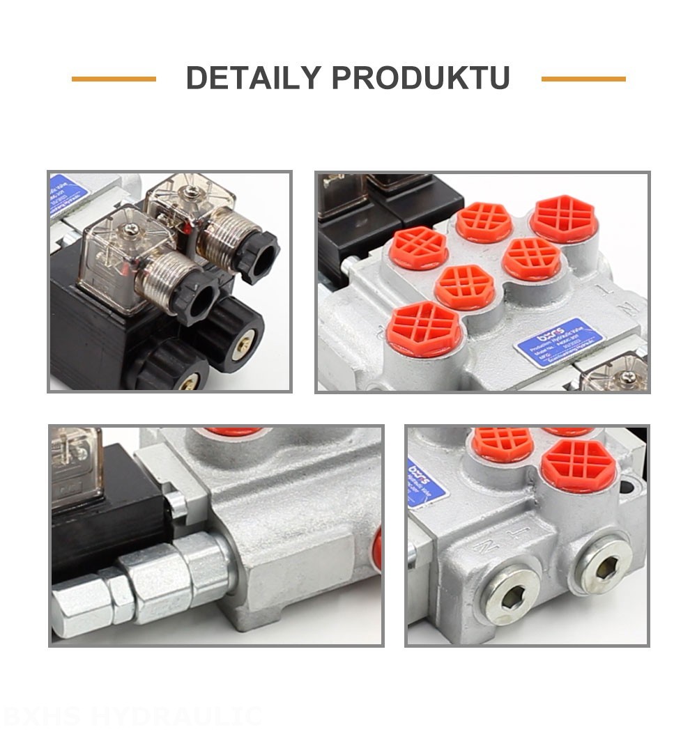 P40-DKL Solenoidový Šoupátko 2 Monoblockový směrový ventil