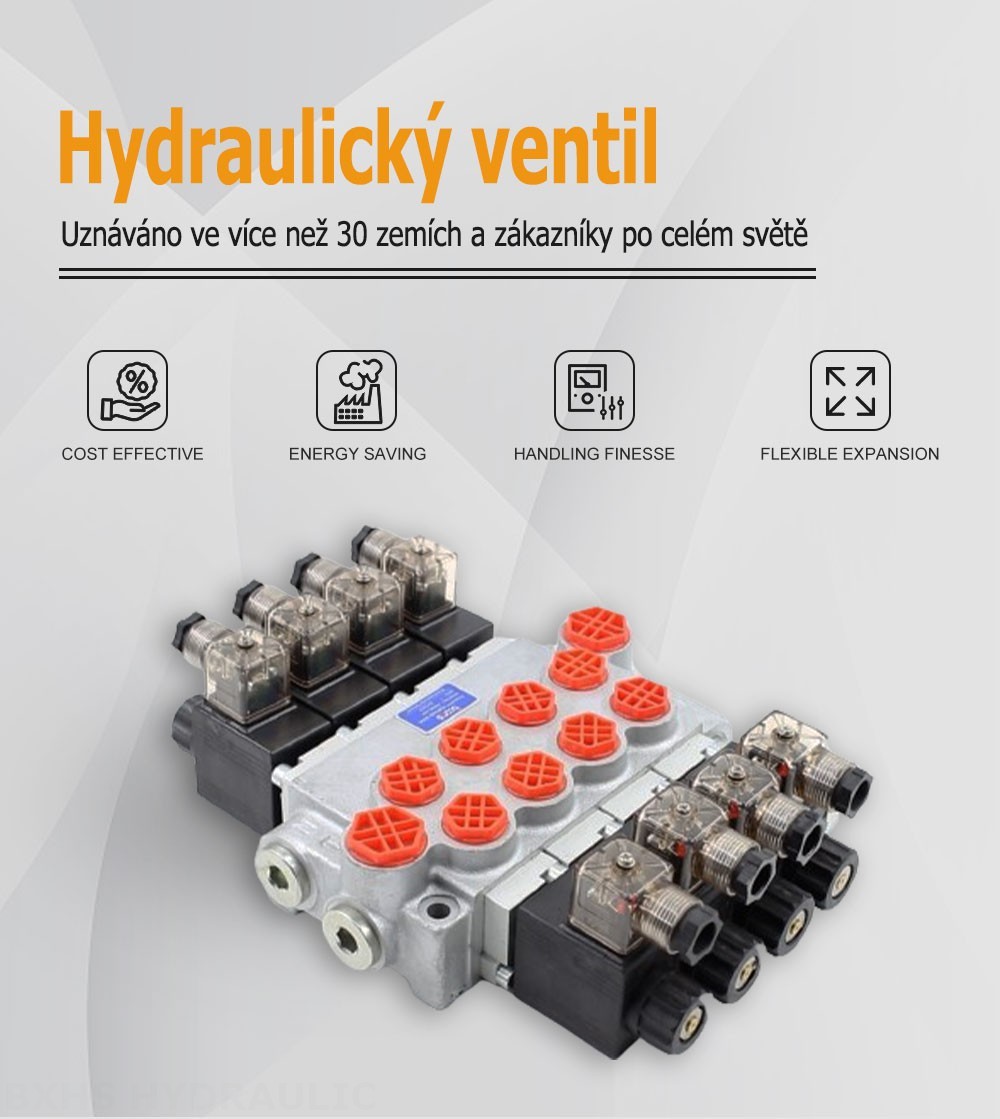 P40-DKL Solenoidový Šoupátko 4 Monoblockový směrový ventil