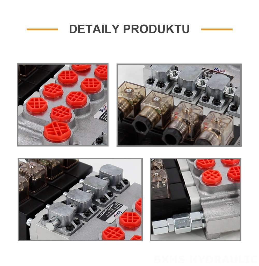 P40-DS Solenoidový Šoupátko 4 Monoblokový směrový ventil