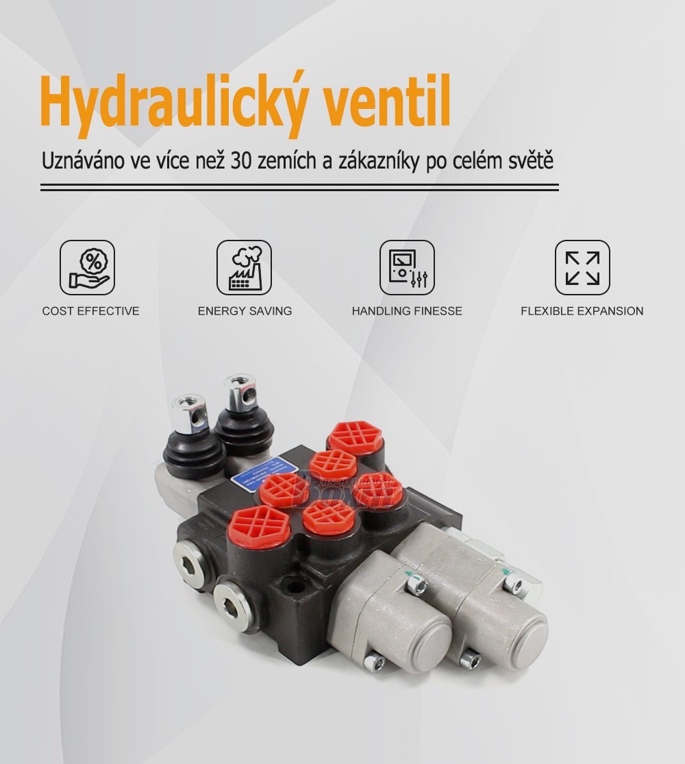 P40-QTW1-QW1 Ruční 2 cívky Monoblokový směrový ventil