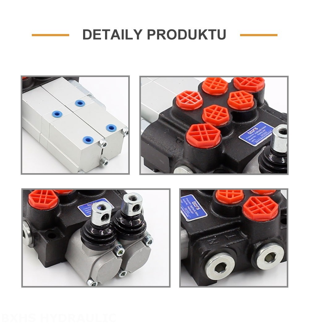 P40 Pneumatický Šoupátko 2 Monoblockový směrový ventil