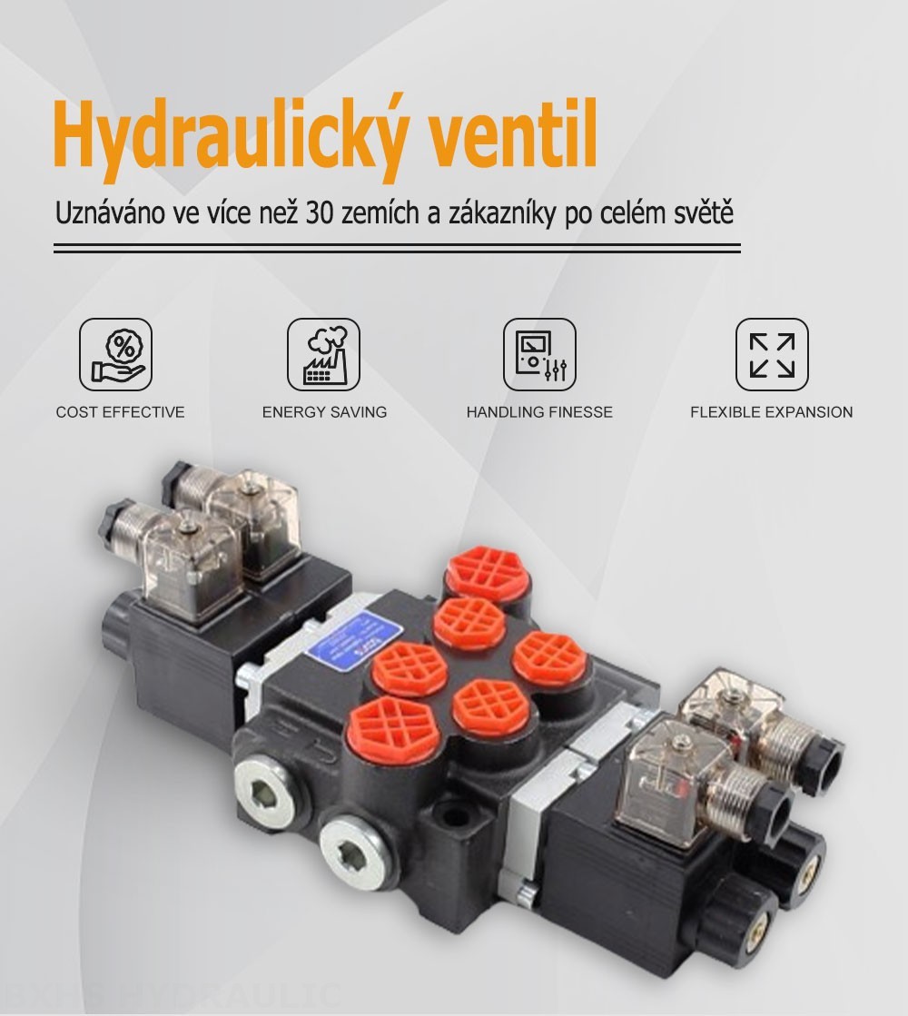 P40 Solenoidový Šoupátko 2 Monoblockový směrový ventil